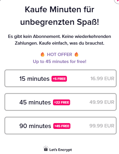 instacams Preis