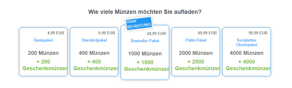 MoreDates im Test: Analyse der Kosten und des Geschäftsmodells Dies sind die Preise für eine einfache Begrüßung