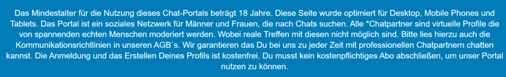 FlirtMe Erfahrungen: Nächste Runde im Klon-Karussell der Abzocke Die Fußzeile ist der deutlichste Hinweis auf die Existenz gefälschter Profile, vermutlich um rechtliche Probleme zu vermeiden.
