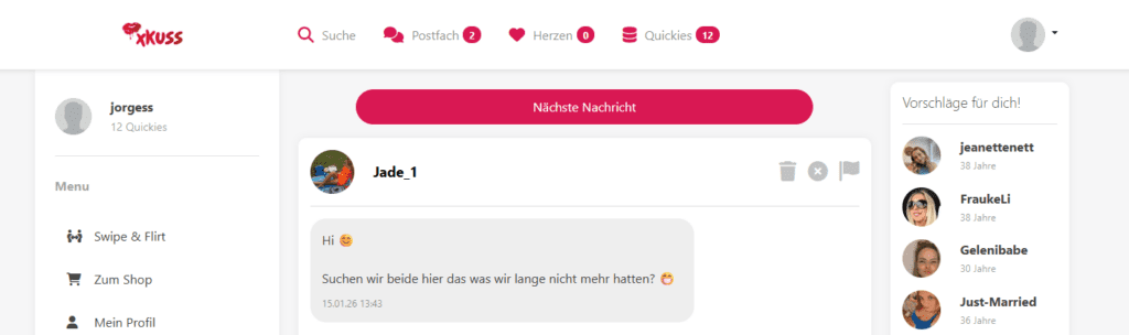 Diese automatische Nachricht erhielten wir wenige Sekunden nach der Registrierung.
