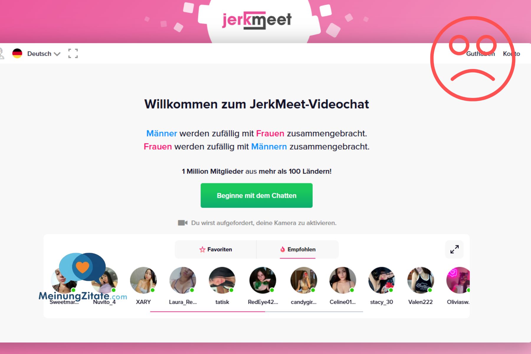 JerkMeet im Test: Ein teurer Klon, der Ihr Geld verbrennt (und Sie dabei filmt) jerkmeet betrug