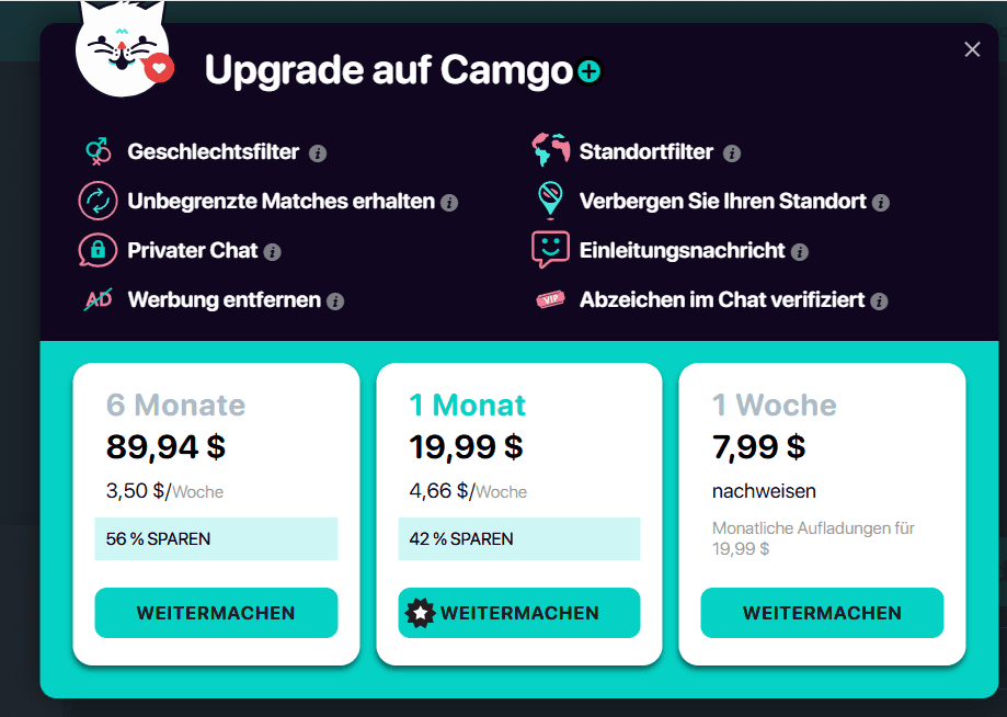 Was kostet Camgo preis