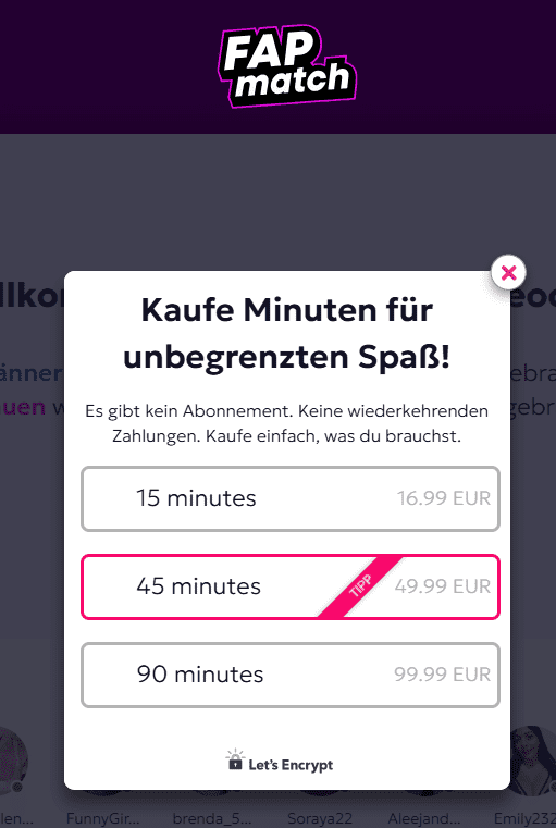 FapMatch im Test: Eine teure Videochat-Falle oder echter Flirt-Spaß? was kostet der spaß bei fapmatch.com preis