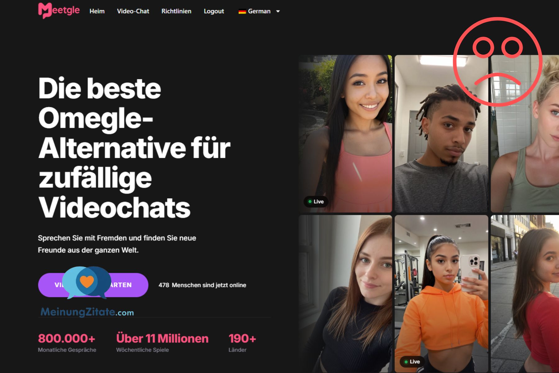 Meetgle schonungslos aufgedeckt: Die "Omegle-Alternative", die in Wahrheit eine Affiliate-Falle voller Exhibitionisten ist meetgle betrug