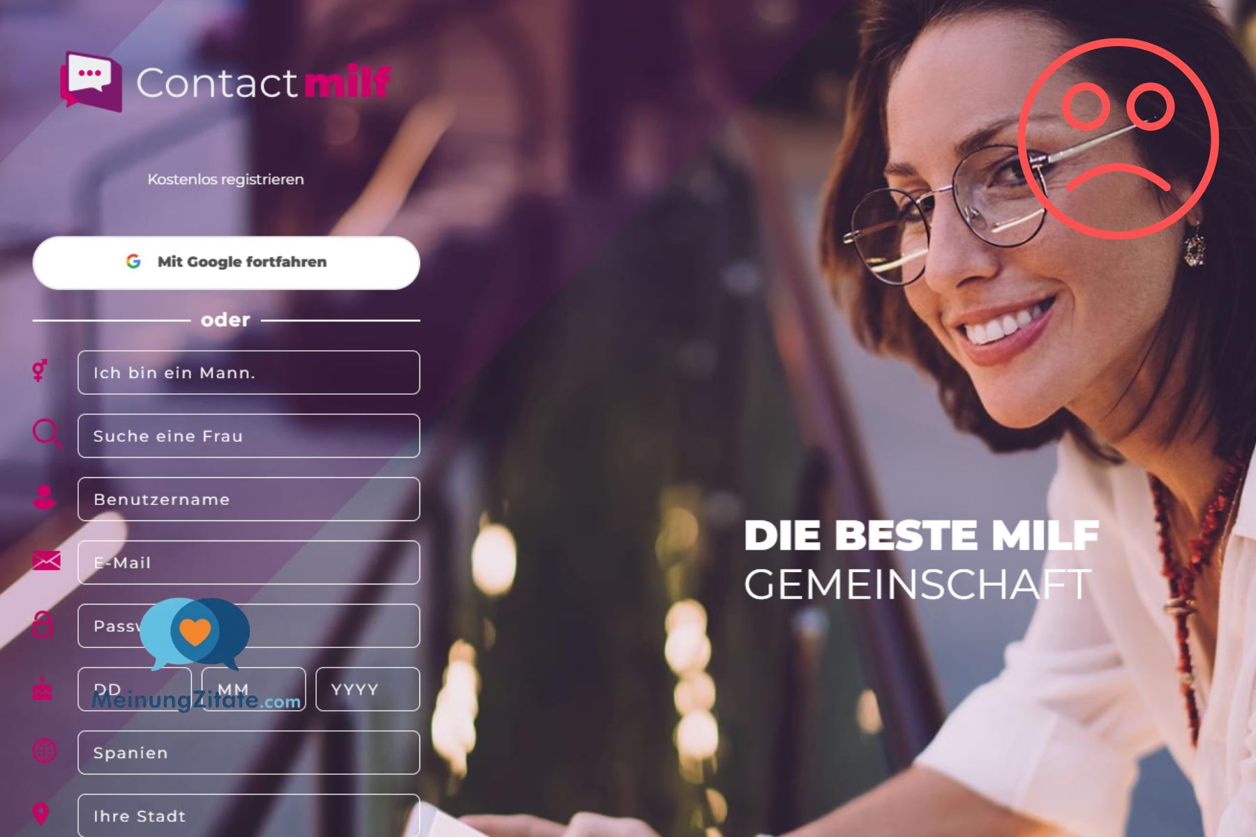 Contactmilf.com Erfahrungen: Teure Abzocke mit fiesem Partner-Trick im Hintergrund contact milf betrug