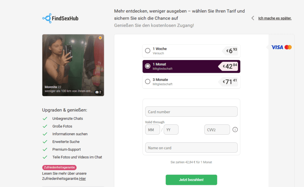 Was kostet FindSexHub?