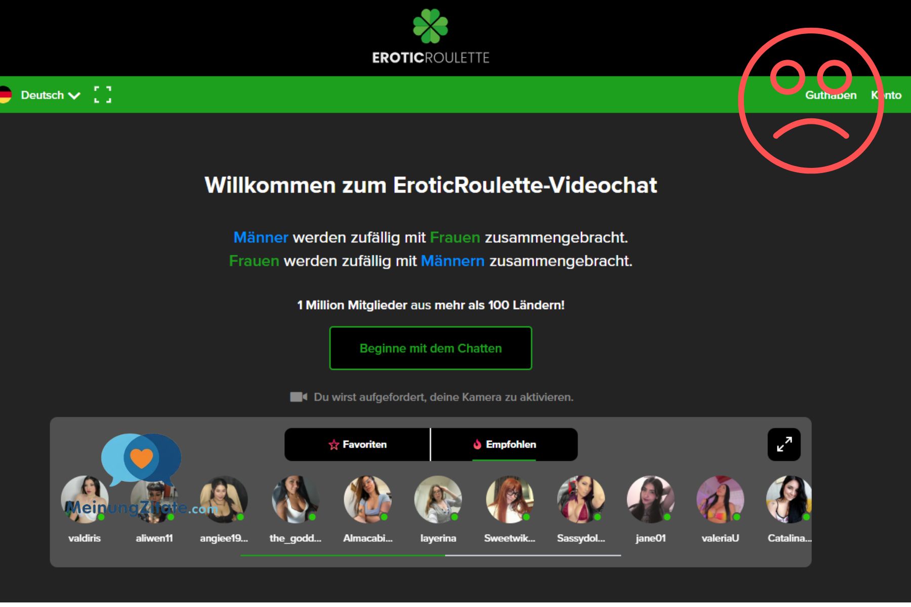 EroticRoulette: Das Kleeblatt des Unglücks, das Ihr Bankkonto plündert erotic roulette betrug